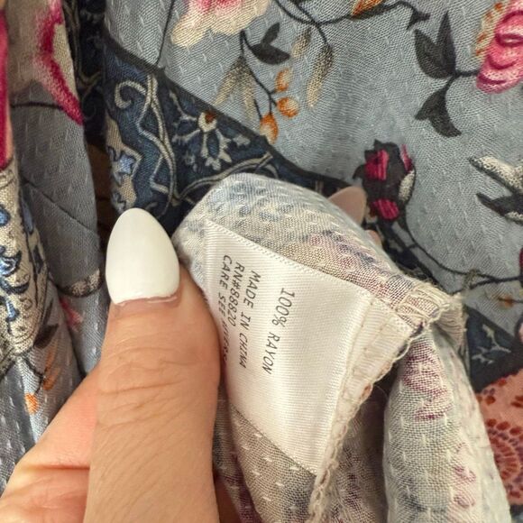 Jones New York Women’s 1X Multicolored Plus Size Top Blouse - Picture 3 of 5